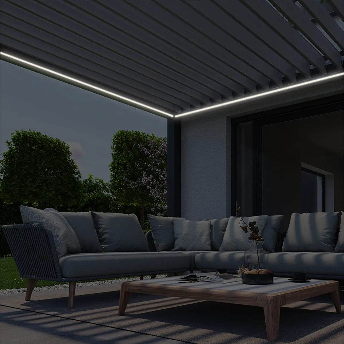 Éclairage LED pour Pergola à intensité variable